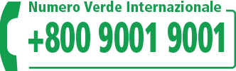 numero verde internazionale +800 9001 9001